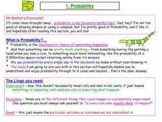1. Probability