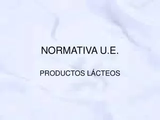normativa u e