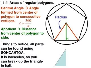 11.4 Areas of regular polygons.