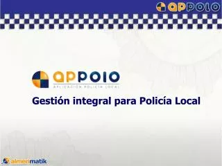 gesti n integral para polic a local