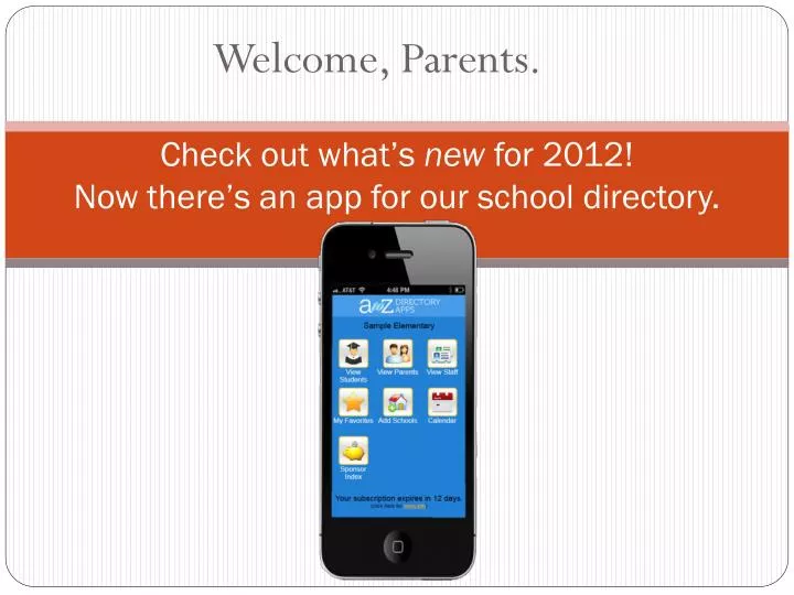 check out what s new for 2012 now there s an app for our school directory
