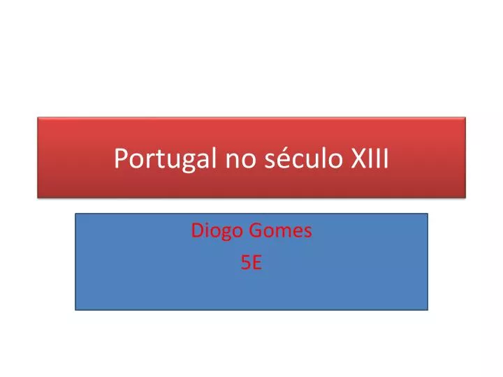 portugal no s culo xiii