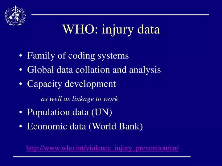 who injury data