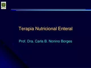 Terapia Nutricional Enteral