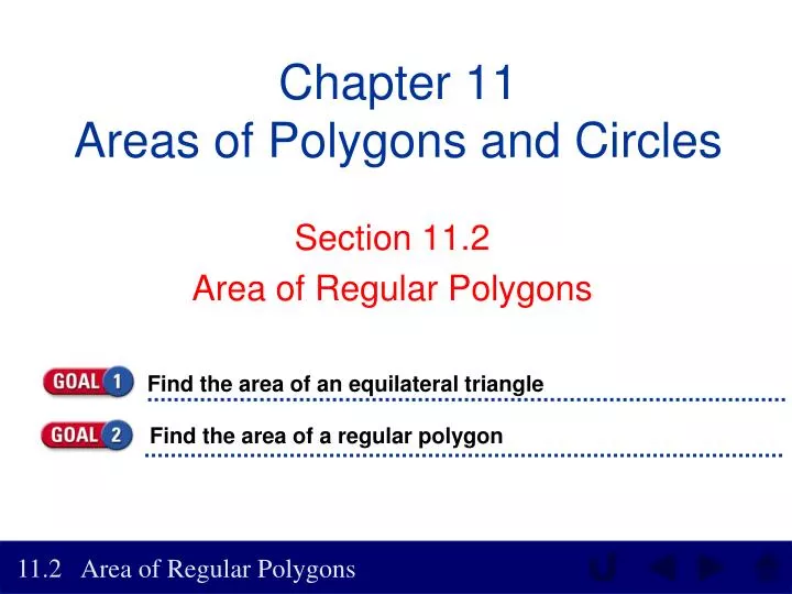 chapter 11 areas of polygons and circles