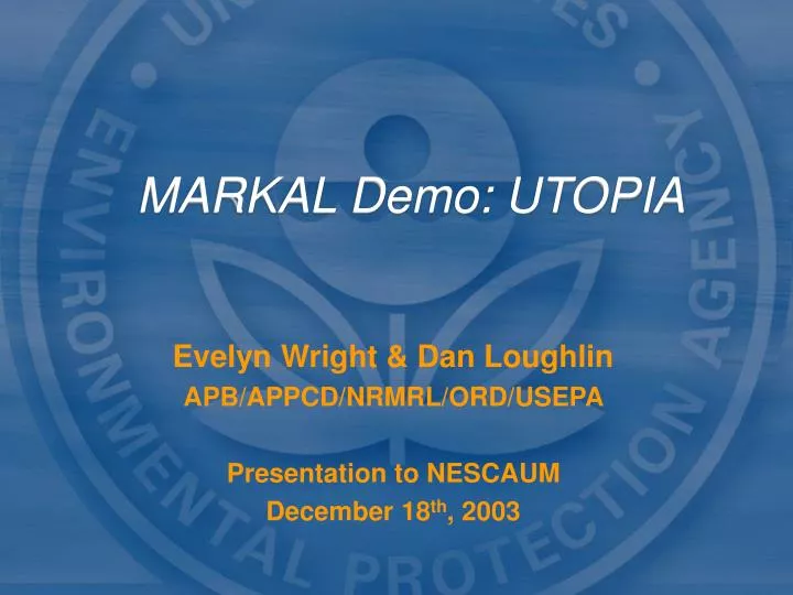 markal demo utopia