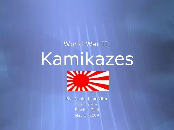 world war ii kamikazes