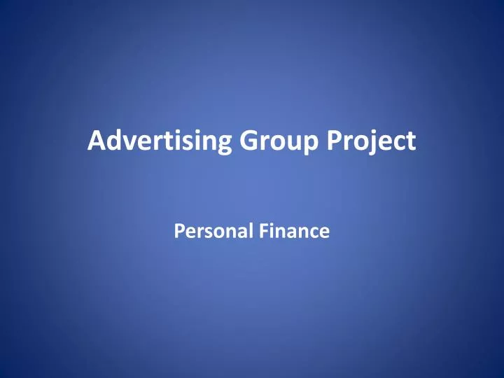 advertising group project