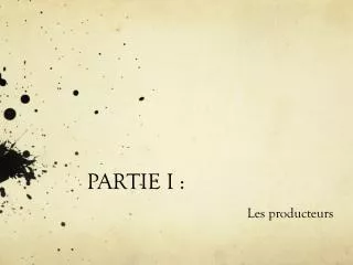 partie i