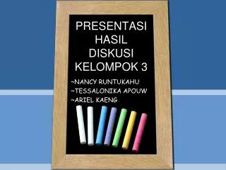 presentasi hasil diskusi kelompok 3