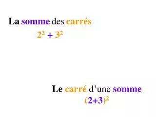 le carr d une somme 2 3 2