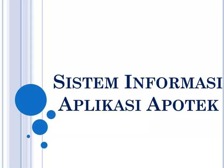 sistem informasi aplikasi apotek