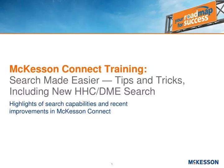 mckesson connect training search made easier tips and tricks including new hhc dme search