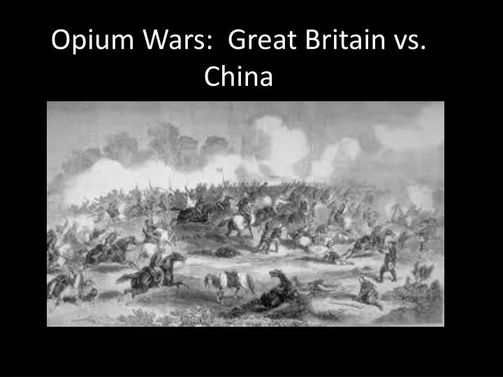 opium wars great britain vs china