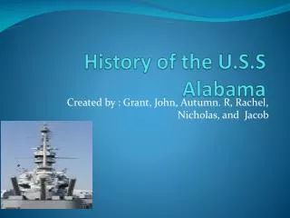 History of the U.S.S Alabama