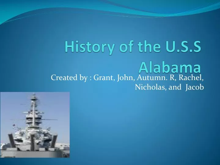 history of the u s s alabama