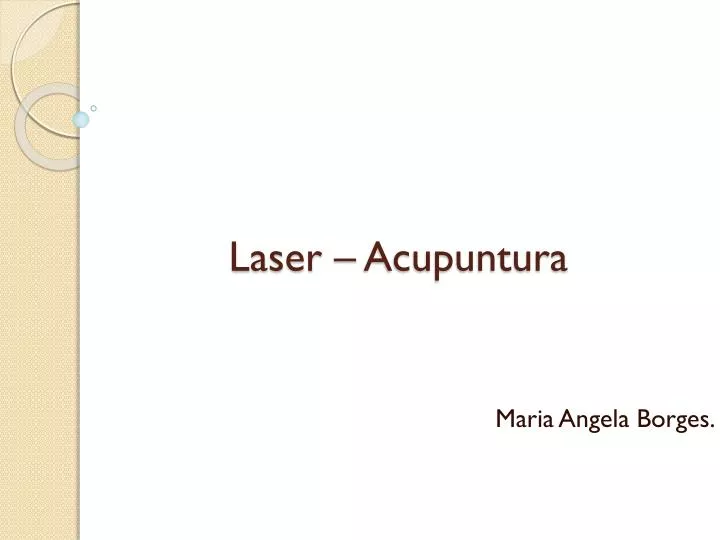 laser acupuntura