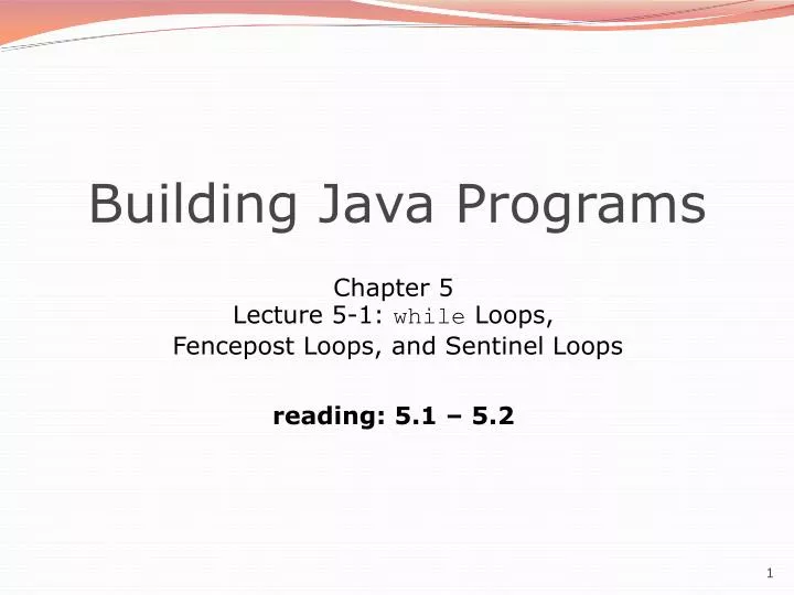 building java programs