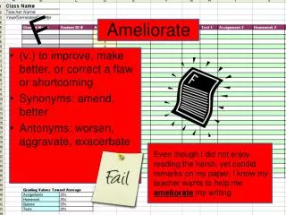 Ameliorate