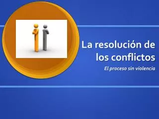 la resoluci n de los conflictos