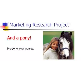 Marketing Research Project