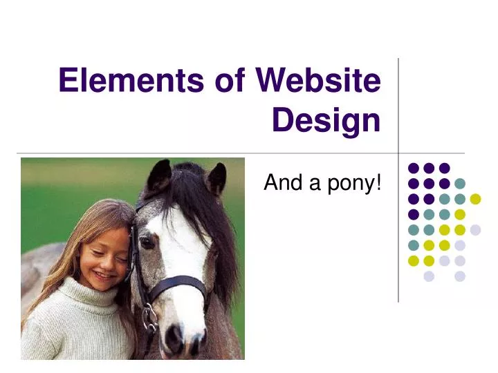 elements of website design