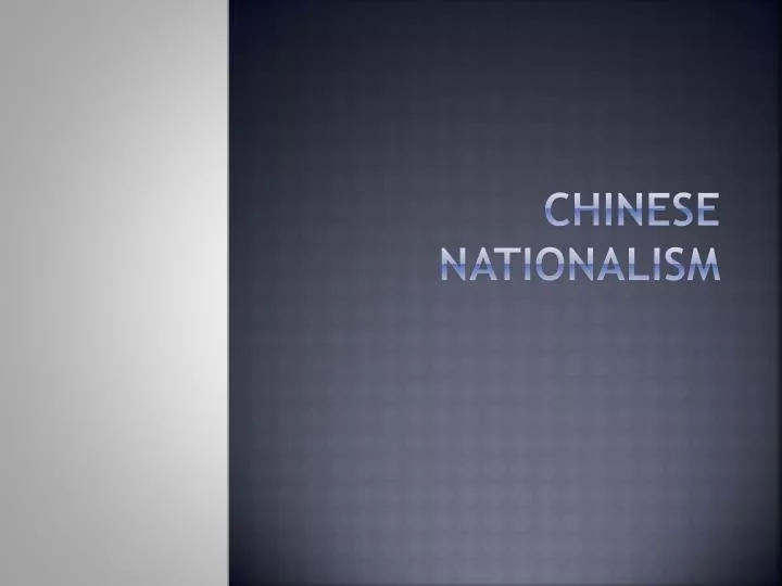 chinese nationalism