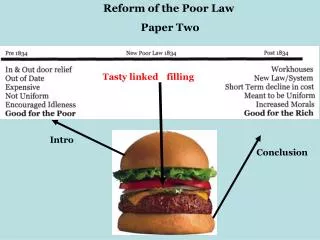 Reform of the Poor Law Paper Two