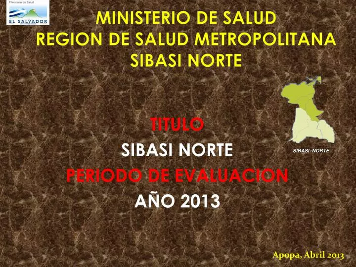 ministerio de salud region de salud metropolitana sibasi norte