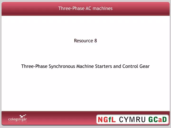 three phase ac machines