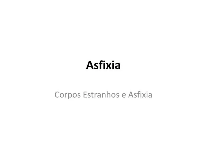 asfixia