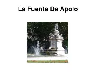 la fuente de apolo
