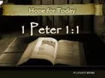 1 Peter 1:1 - slide 1
