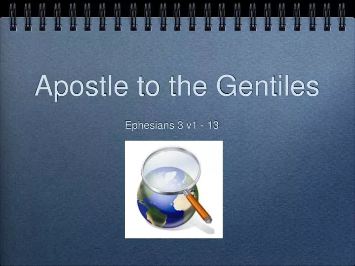 apostle to the gentiles