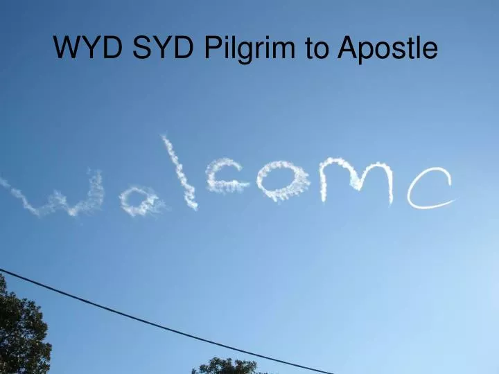 pilgrim to apostle