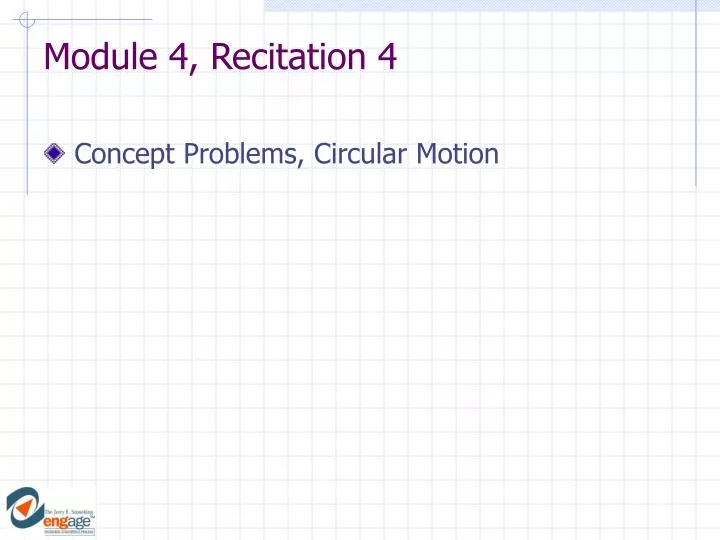 module 4 recitation 4