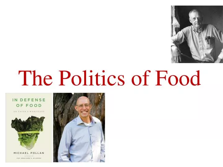 the politics of food