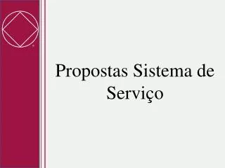 propostas sistema de servi o