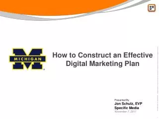 How to Construct an Effective Digital Marketing Plan