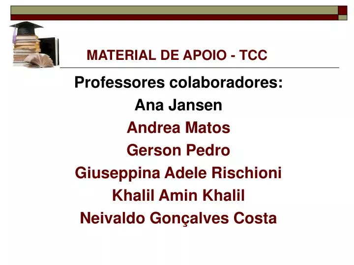 material de apoio tcc