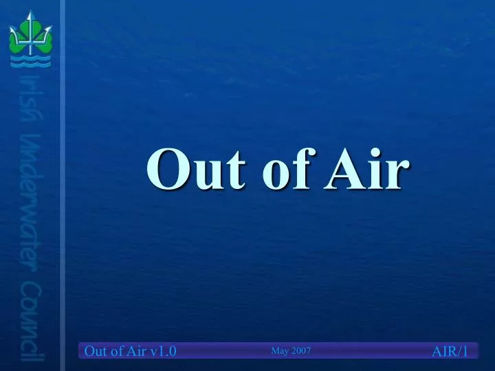 out of air