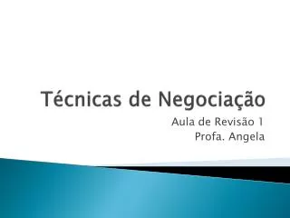 t cnicas de negocia o
