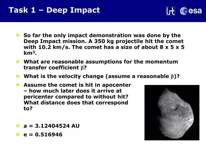 task 1 deep impact