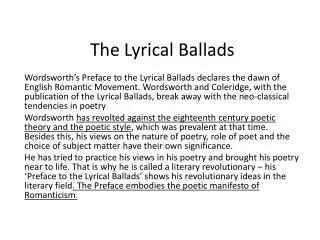 The Lyrical Ballads