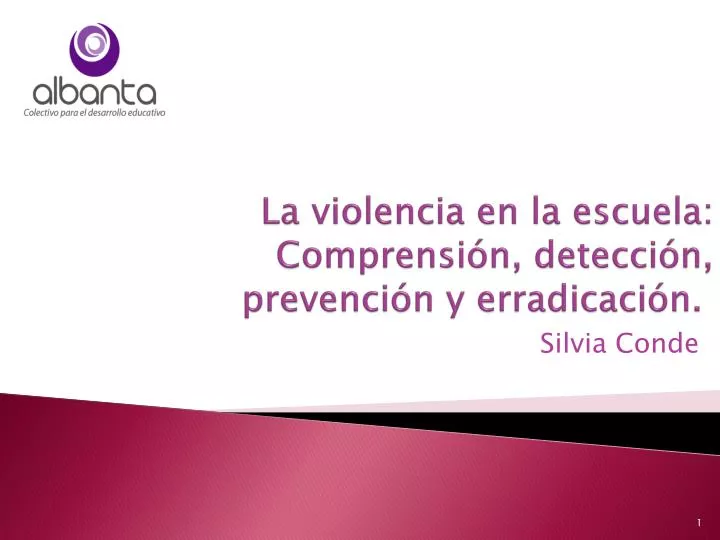 la violencia en la escuela comprensi n detecci n prevenci n y erradicaci n