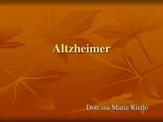 altzheimer