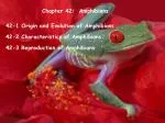 Chapter 42: Amphibians - slide 1
