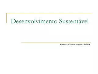 desenvolvimento sustent vel