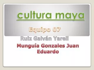 cultura maya