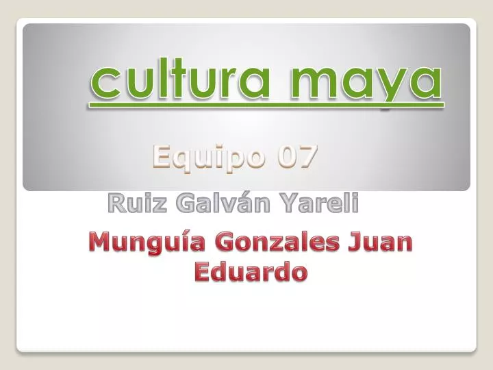 cultura maya